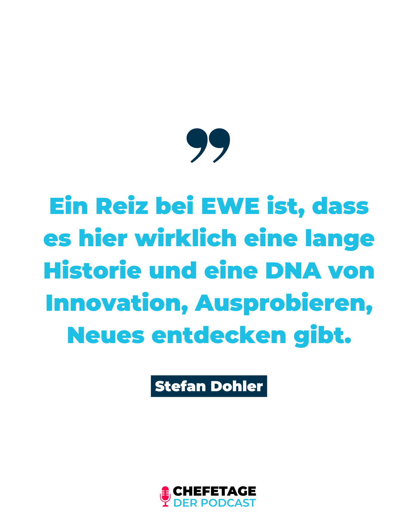 Stefan Dohler - CEO EWE AG