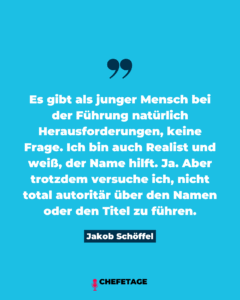 Jakob Schöffel - CEO Schöffel Gruppe