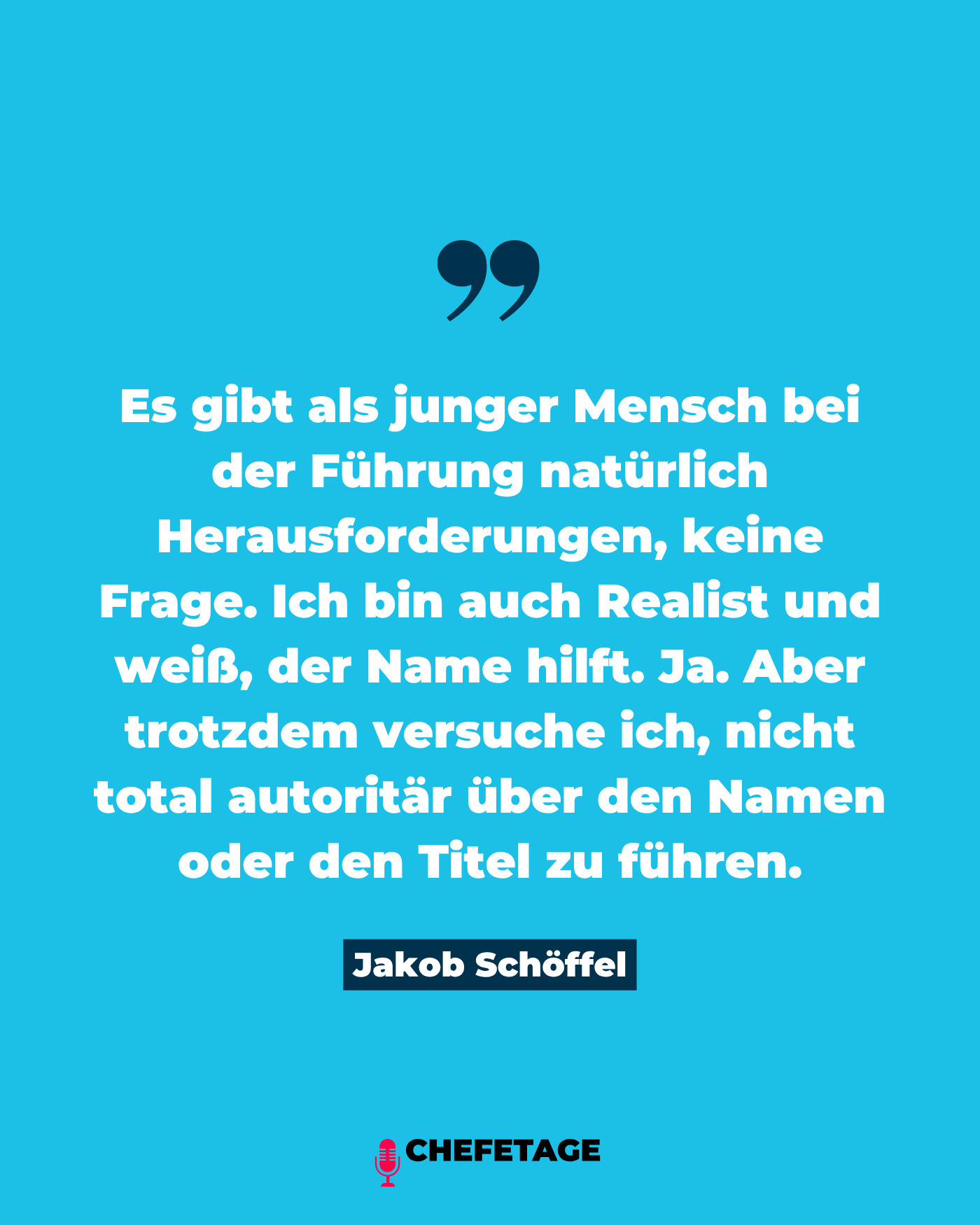 Jakob Schöffel - CEO Schöffel Gruppe